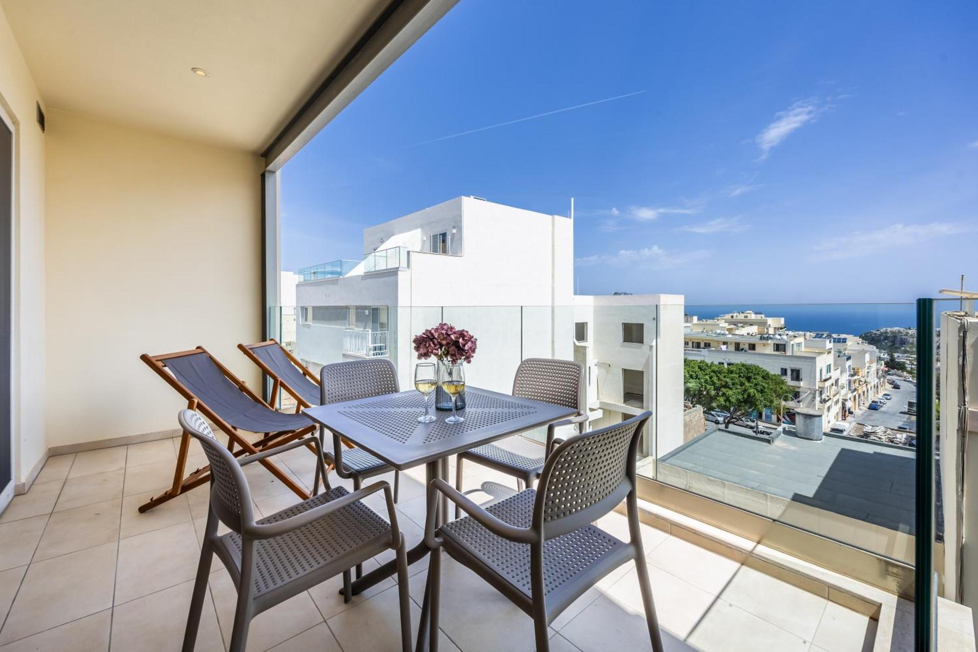 Fl5 Thelodge Amazing Views W Terrace By Homely Mellieha Exterior photo